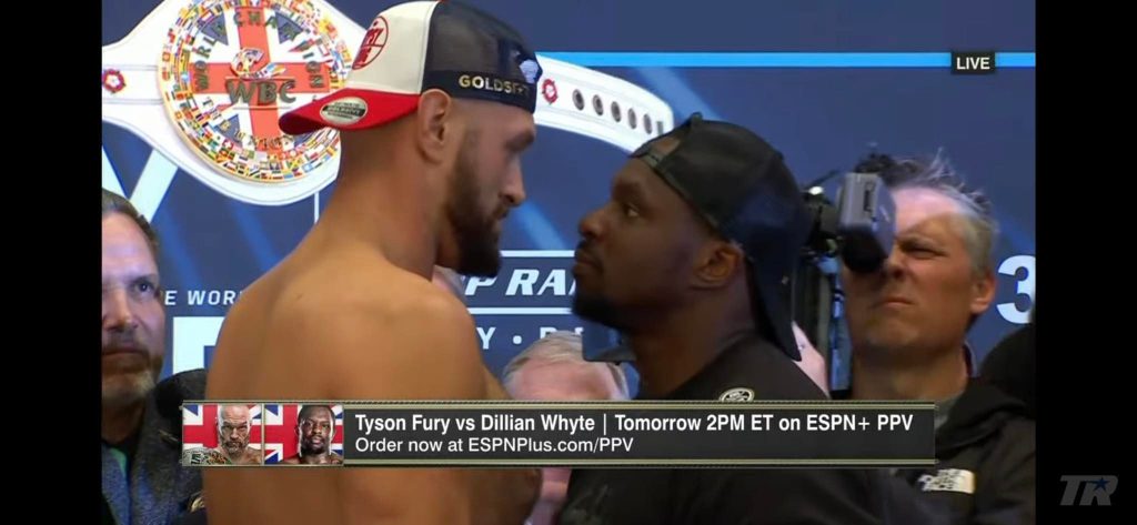 fury vs whyte boxe wfc wrc wbc lineare pugilato wwc